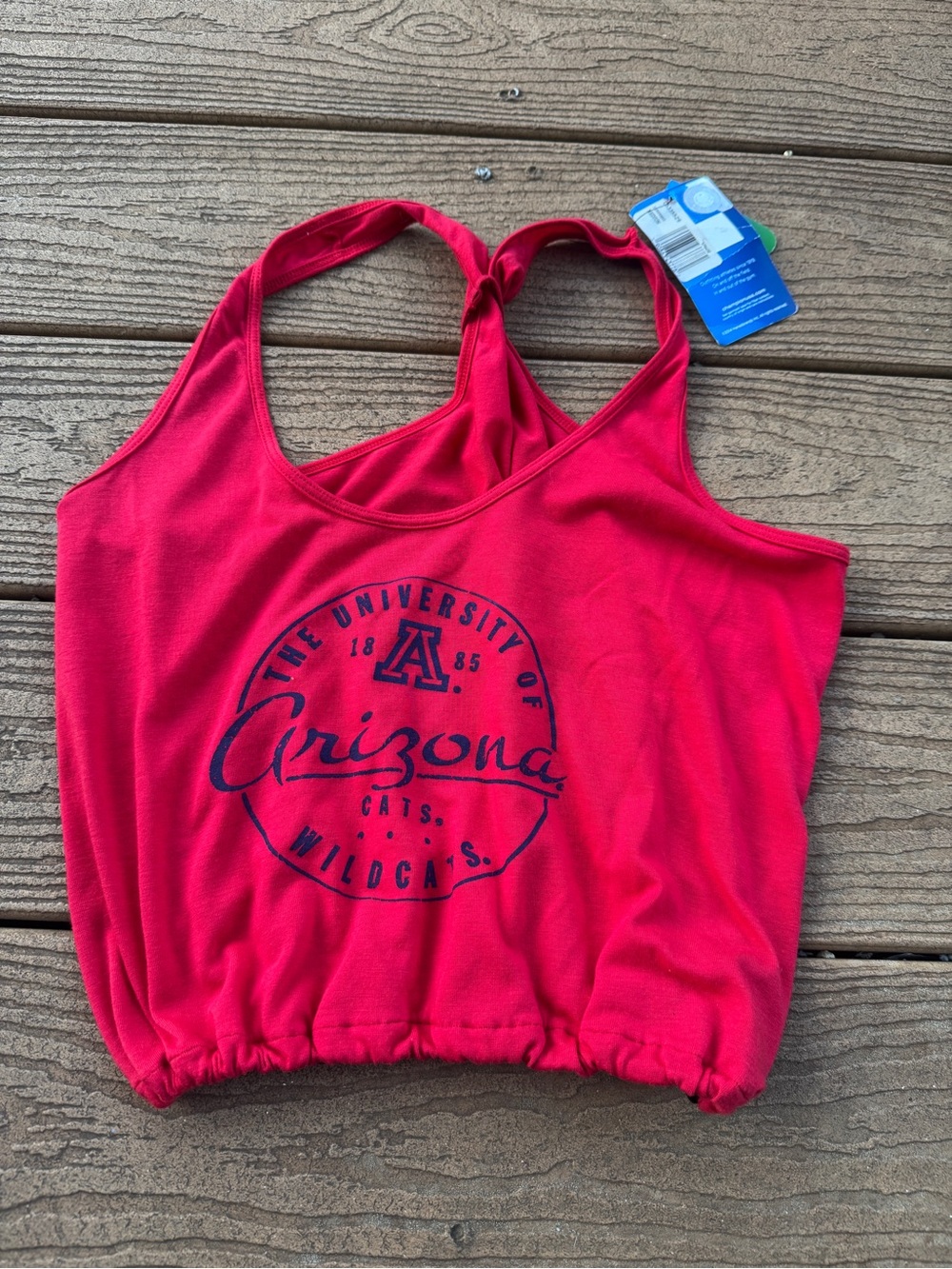 Arizona Red Racerback Crop Tank